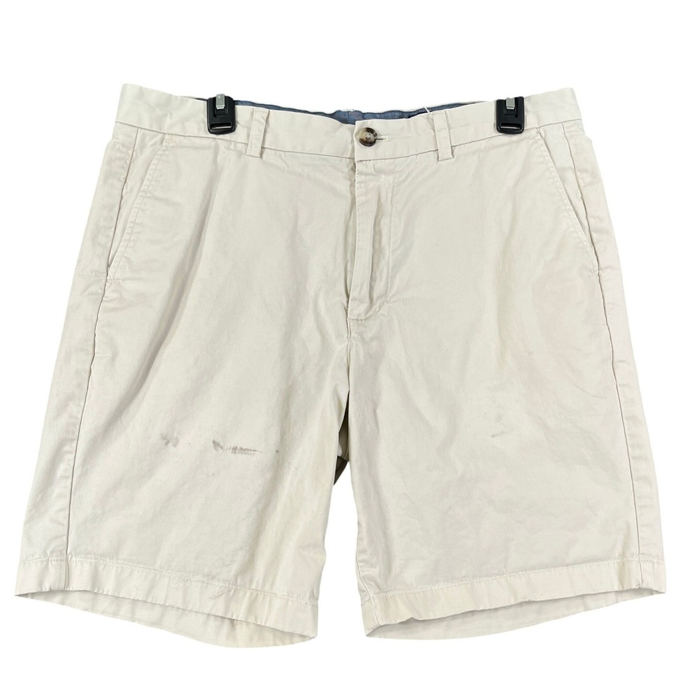 Vineyard Vines Breaker Short Mens 34 Khaki Tan Stretch Chino Casual Summer Wear